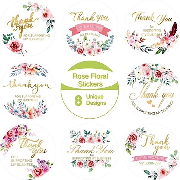 NEW Poshmark Packages "Thank you!" Gift Wrapping Shipping Supplies Set ~ 150 Pcs - Picture 5 of 11